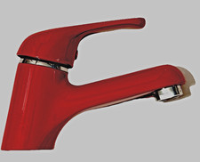 Waschtischarmatur Waschbeckenarmatur Wasserhahn rot