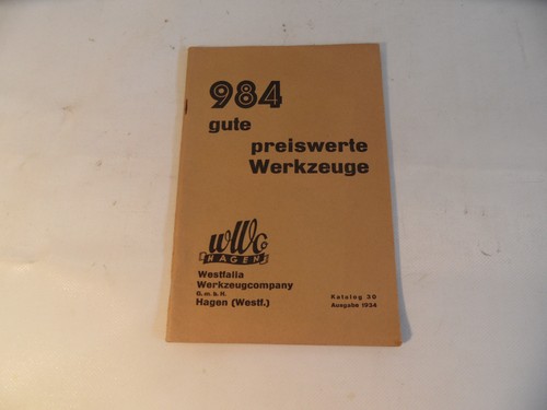 Altes heft westfalia werkzeug - heft,