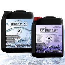 Epoxidharz EpoxyPlast 3D B20 JewelCast UV-Schutz Gießharz Glasklar Diamantklar