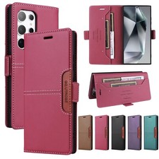 Luxury Leather Magnetic Wallet