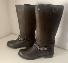 Stiefeletten Stiefel Boots Gr. 40 von Jette Joop mit Strass Stone (dunkelgrau)