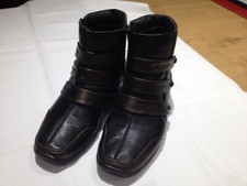 Stiefeletten bonne forme schwarz/goldbraun - Größe 4 1/2