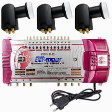 Multischalter 13/8 EMP Profi Class 3-Sat 8-TV ++ 3x Quattro LNB 0,1dB HDTV UHD 4