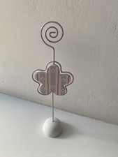 Foto Karten Halter Ständer Deko Kinderzimmer Memo Clip Impressionen shabby Blume