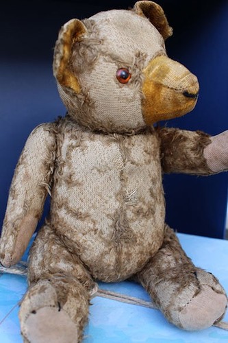 Schöner alter teddyveteran - alter,