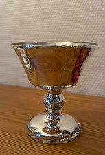 Schale Fußschale Bauernsilber Mel Pokal Mercantile H: 12 D: 11 cm Hochwertig