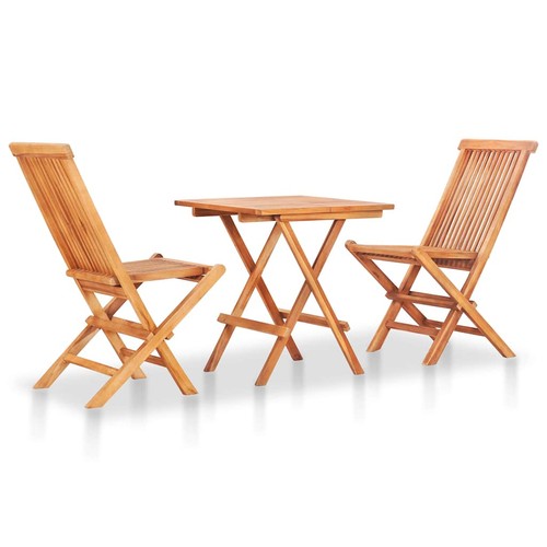 Teak massiv bistroset tlg - teak,
