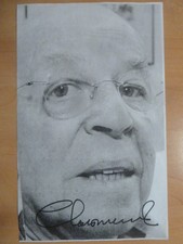 -ö- Chris Howland † 2013 , original signierte s/w Kopie (18x30 cm)