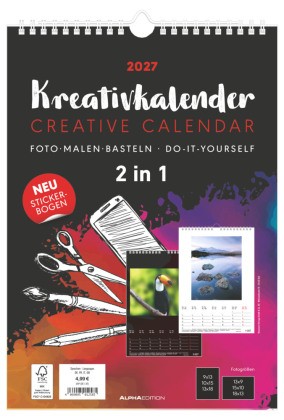 Kreativkalender 2 in 1 - a4,