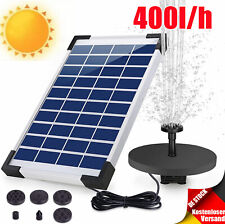 400L/H Akku Solar Teichpumpe Bachlaufpumpe Solar Pumpe Gartenbrunnen Wasserspiel