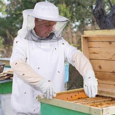 Beekeepers Schutzanzug Imkerjacke Mit Hut Schleier ImkerJacke Imkerei Handschuhe