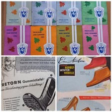 Kataloge Schuhe  1950er Jahre Vintage, Schuhmacher, Schuster, alte Werbung
