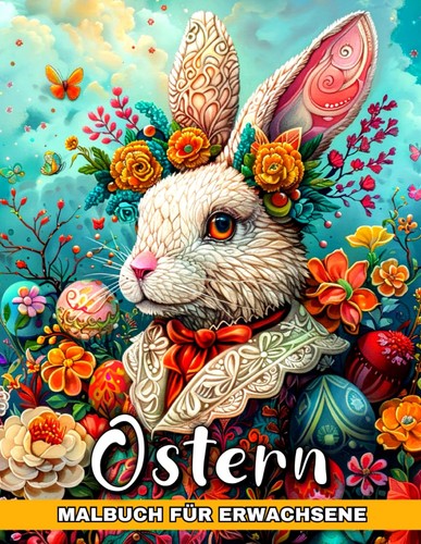 Malbuch ostern erwachsene - malbuch,