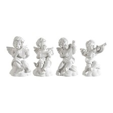 4Pcs Cherub Statuen Mini Harz