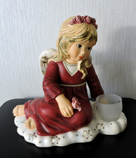 Goebel Engel auf Wolke sitzend mit Rosen und Windlicht - I. Wahl - Rarität!