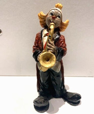 Clown Vivian C Italien Vintage Antik  stehend 17 cm