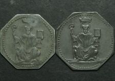 NOTGELD: 5 & 10 Pfennig, Zink. "HEILIGER ST. GOTTHARD". GOTHA / SACHSEN-COBURG.