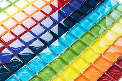 Multicolor glasmosaikfliesen - multicolor,