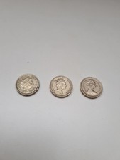 3x Queen Elizabeth II One Pound Münze 1983 1990 2002 Andenken starke Frauen 