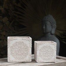 Mandala Übertopf Ornament