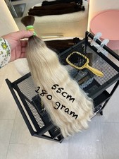 55cm 180gram Slawisch Naturhaar ~ Schnitthaar für Extensions Echthaar, Rohhaar