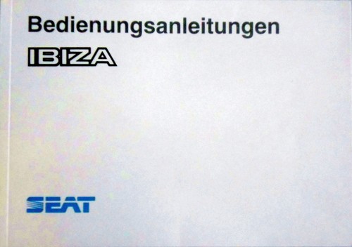 Bedienungsanleitung seat ibiza - seat,