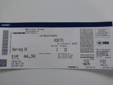2 Konzertkarten ROXETTE  22.11.2025, Hamburg Barclays Arena Oberrang Sitzplatz!