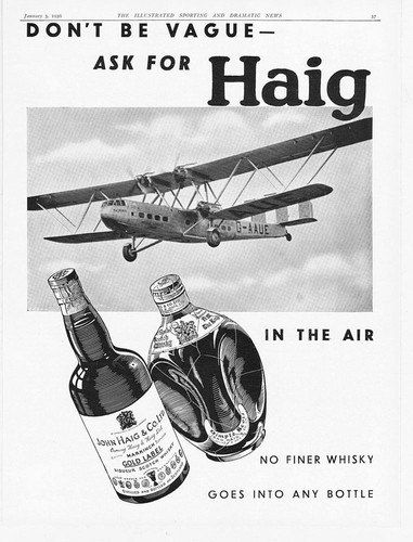 John haig whisky - haig, air