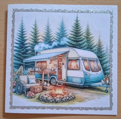 Grusskarte campingwagen - 3d-grusskarte, °campingwagen