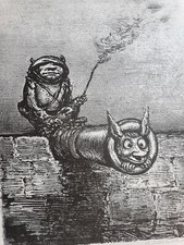 Aus dem Nachlass von Prof. A. Paul Weber, die Lute brennt, Lithografie