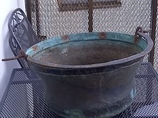 100 Jahre alter Tiroler Kupferkessel; groß (Milchkessel)