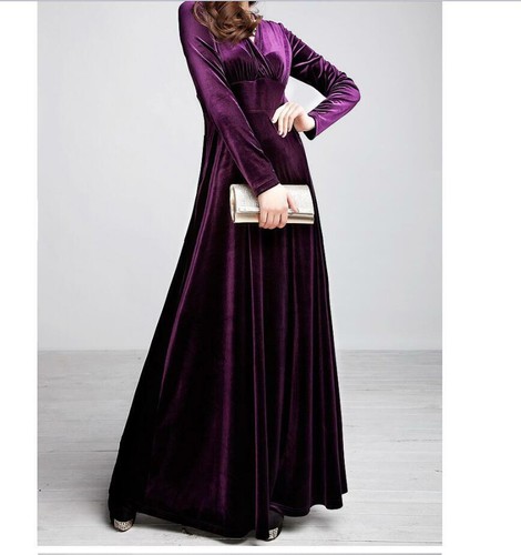 Samt maxikleid abendkleid - maxikleid,