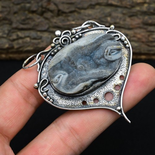 Desert rose druzy anhänger - rose,