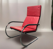 Freischwinger-Sessel Stahlrohrmöbel nach Entwurf Adolf Lorenz Art Deco Bauhaus