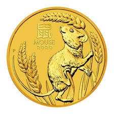 Lunar III Goldmünze Maus 2020