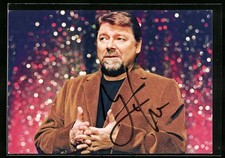 Musiker Jürgen von der Lippe im Cordanzug, Autograph, Ansichtskarte 