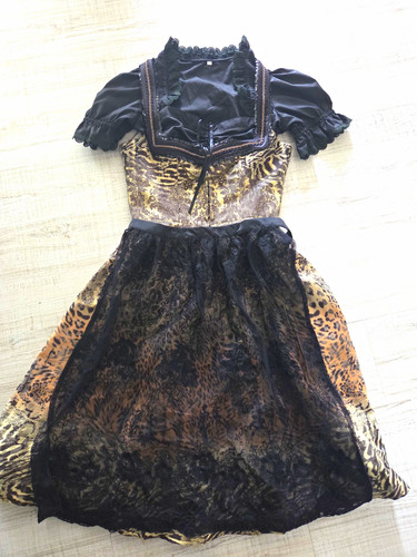 Dirndl kleid midi 3tlg - dirndl,