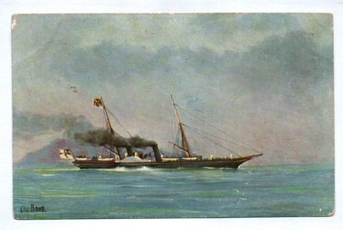 Kaiser yacht hohenzollern - ak,