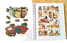 Glanzbilder im Sammelalbum/verschiedene Motive/Weihnachten/Tiere/Kinder