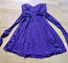 ? Schickes "Yessica" DAMENKLEID Lila Gr. S 36 trägerlos knielang Abschlussball