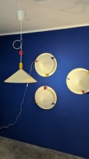 seltene Sottsass Pendelleuchte Vintage Ikea  Postmodern Memhis  Pop Art Design