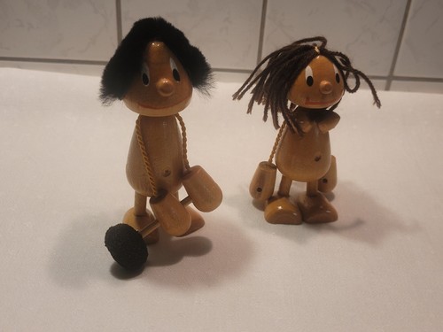 Zwei ddr holzfiguren - zwei,