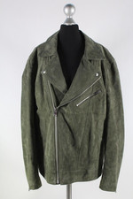 Jack & Jones grüne Jacke Gr.XL echtes Veloursleder Top Zustand