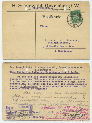 93027 postkarte h - 93027,