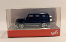 Herpa 430760-002 MB G-Klasse BJ 1990 AMG-Felgen Dunkelblau Metallic OVP