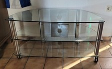 TV-Regal / Phono Tisch / Glas Chrom / Top Zustand