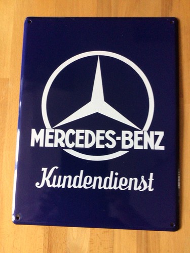 Emailleschild mercedes benz - emailleschild, mercedes-benz
