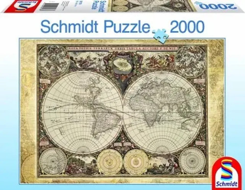 Historische weltkarte puzzle - weltkarte.,