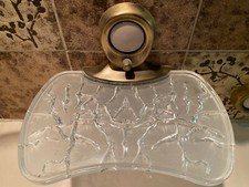 DORNBRACHT Seifenablage mit Glasschale Messing/Gold gebürstet inkl. Keramik