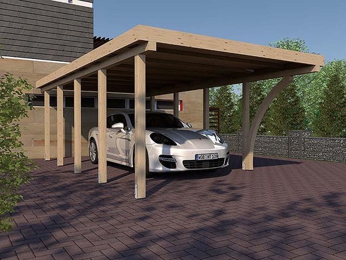 Carport flachdach imola - flachdach, iv